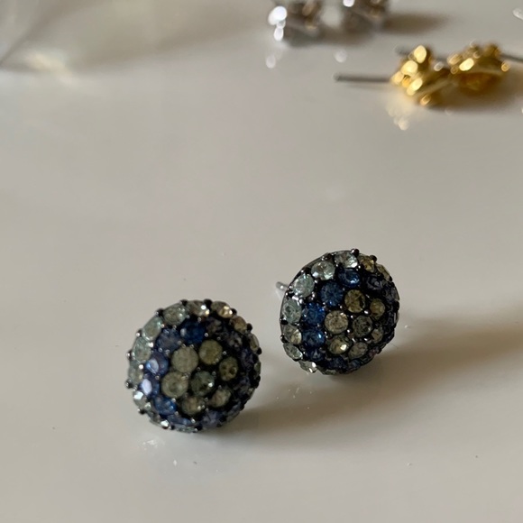 CZ By Kenneth Jay Lane 15mm Halo CZ Stud Earrings - Picture 3 of 5